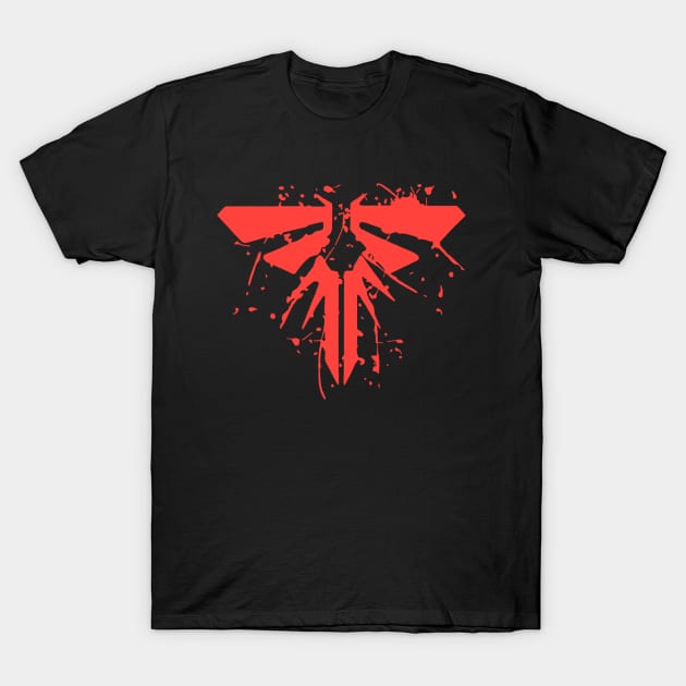 The Last Of Us - Firefly (Red) T-Shirt by Basicallyimbored